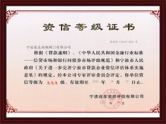 
纳税信用证书
