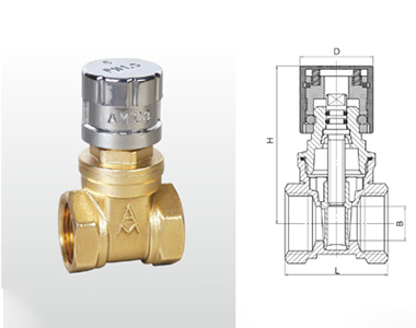 196 Z15W-16T 黄铜磁性带锁闸阀