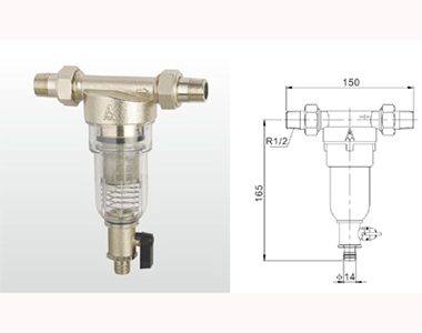 605 SY21-16T 黄铜反冲洗过滤器