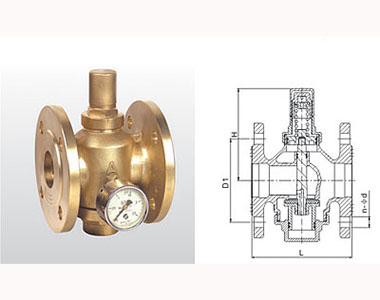 730 Y43X-16T 黄铜活塞式可调减压阀