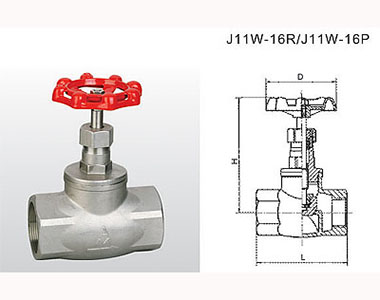 8330_8333 J11W-16R_J11W-16P 不锈钢截止阀