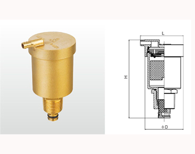 728 B725X-16T 黄铜自动排气阀(过滤型)