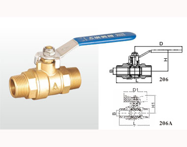 206_206A Q21F-20T 黄铜外螺纹球阀