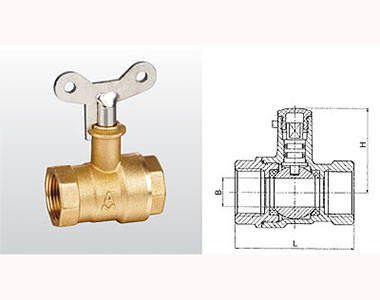 243 Q11F-20T 黄铜带锁球阀