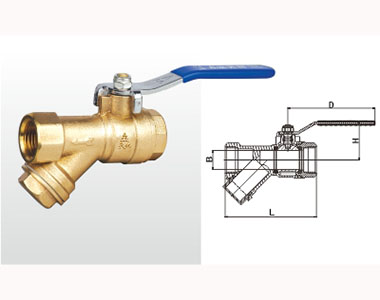 246_246A Q11F-20T 黄铜过滤器球阀