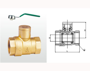 290 Q11F-16T 黄铜磁性带锁球阀