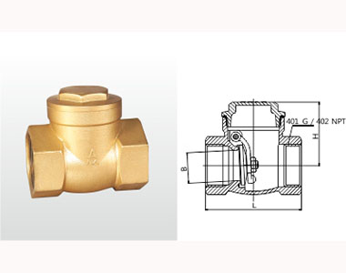 401_402 H14W-16T 黄铜止回阀