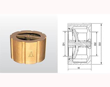 415 H72X-16T 黄铜消声止回阀