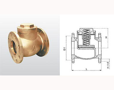 416_416A H41W-16T_H41X-16T 黄铜升降式缓闭止回阀